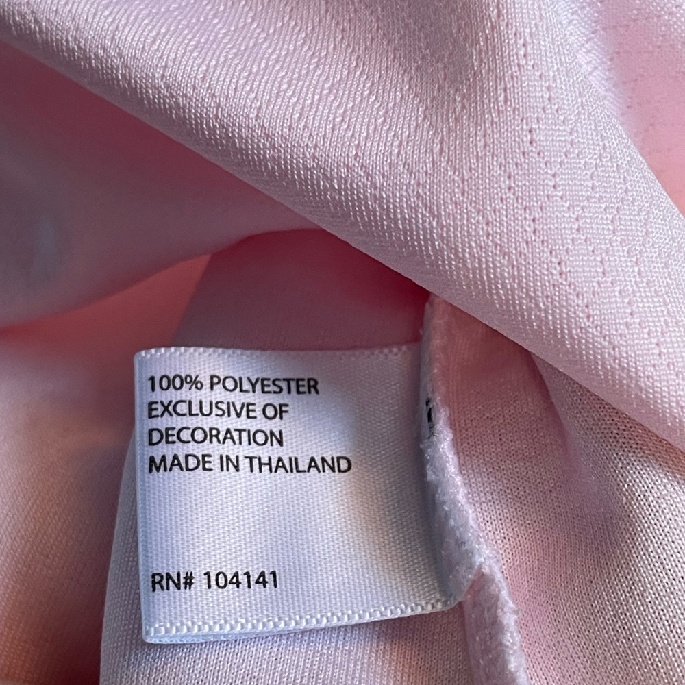 Lady Hagen Light Pink Polo Shirt activewear size large - Picture 6 of 7